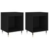 vidaXL Nattbord 2 stk svart 40x35x50 cm konstruert tre