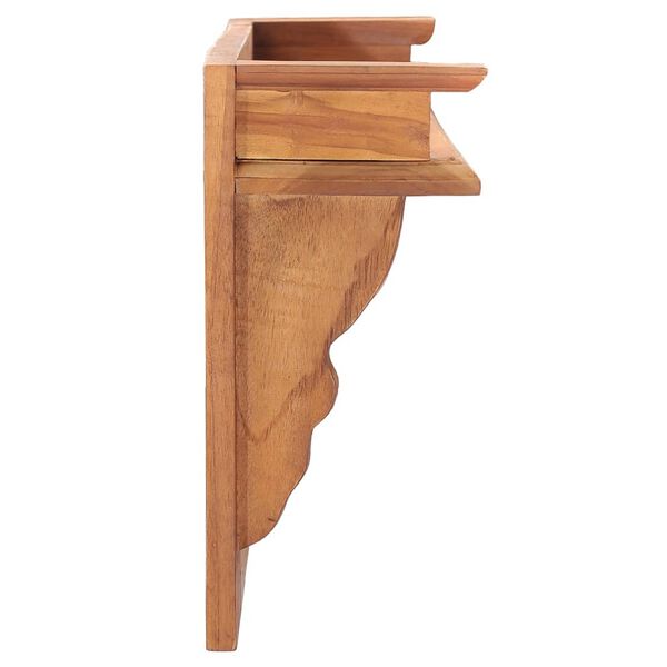 vidaXL Veggmontert garderobepanel 80x16,5x35 cm heltre teak