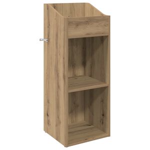 vidaXL Plateskap Artisan eik 36 x 36 x 95,5 cm Konstruert tre