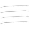 vidaXL Presenningbeslag for tilhengere 4 S&oslash;lv 136-218 cm Aluminium