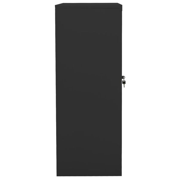 vidaXL Kontorskap antrasitt 90x40x105 cm st&aring;l