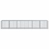 vidaXL Gabionkurv med deksel 600x100x100 cm galvanisert jern