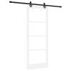 vidaXL Skyved&oslash;r ORKDAL Hvit og svart 83 x 211 cm
