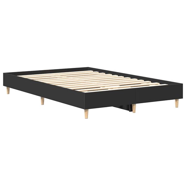 vidaXL Sengeramme uten madrass svart 135x190 cm konstruert tre