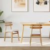 vidaXL Spisestuestol 2 pcs Naturlig og Lys Solid Gummitre