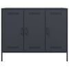 vidaXL Skjenk antrasitt 100,5x39x79 cm st&aring;l