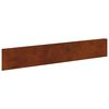 vidaXL Gjerdekant 30 pcs 100 x 18 cm St&aring;l Rusten