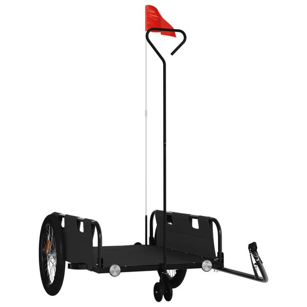 vidaXL Sykkelhenger svart oxfordstoff og jern