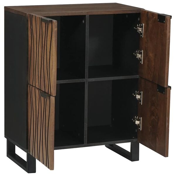 vidaXL Medieoppbevaringsskap og -hyller Brun 60 x 33.5 x 75 cm