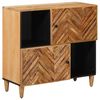 vidaXL Oppbevaringsskap Brun 80 x 33,5 x 75 cm Massiv mango tre
