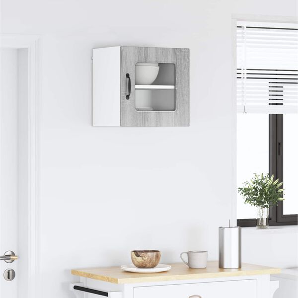 vidaXL Kj&oslash;kkenskap Kalmar Gr&aring; Sonoma 40 x 31 x 40 cm Konstruert tre