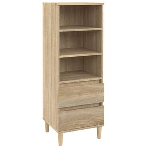 vidaXL Highboard sonoma eik 40x36x110 cm konstruert tre