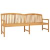 vidaXL H&aring;ndlaget Rosebenk 228 x 60 x 90 cm Massivt Teaktre Naturlig