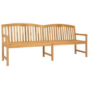 vidaXL H&aring;ndlaget Rosebenk 228 x 60 x 90 cm Massivt Teaktre Naturlig