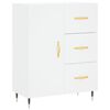 vidaXL Highboard hvit 69,5x34x180 cm konstruert tre
