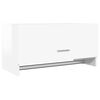 vidaXL Garderobe h&oslash;yglans hvit 70x32,5x35 cm konstruert tre