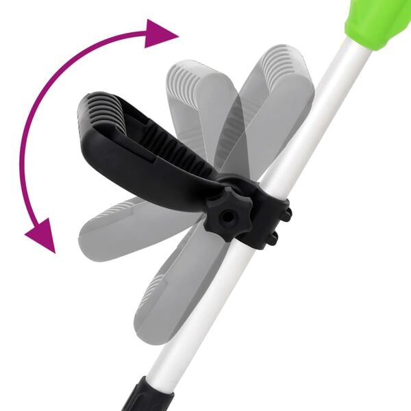 vidaXL Elektrisk gressklipper med teleskopstang 29 cm 550 W