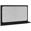 vidaXL Speilhylle Svart Eik 60 x 10,5 x 37 cm Konstruert tre