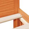 vidaXL Sengeramme uten madrass med hodegavl brun 120x200cm heltre furu