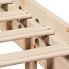 vidaXL Seng med bokhylle uten madrass 120x200 cm heltre furu