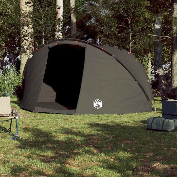 vidaXL Campingtelt 5 personer brun vanntett