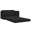 vidaXL Sammenleggbar Sofa seng Svart 124 x 71 x 78 cm Fl&oslash;yel