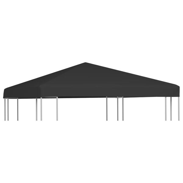 vidaXL Toppduk til paviljong 270 g/m² 3x3 m svart