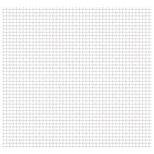 vidaXL Krympet kjedegjerde for hage rustfritt st&aring;l 50x50 cm 11x11x2 mm