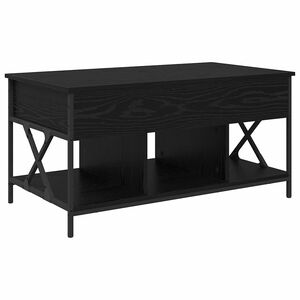 vidaXL Kaffebord Svart Eik 100 x 55 x 48,5 cm Konstruert tre
