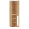 vidaXL Highboard sonoma eik 34,5x34x180 cm konstruert tre