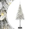 vidaXL Juletre med 300 LED med stativ Hvit 180 cm PE og st&aring;l