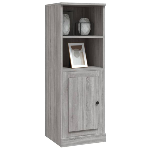 vidaXL Highboard grå sonoma 36x35,5x103,5 cm konstruert tre