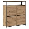 vidaXL Sko Skap 100 x 34 x 112 cm Konstruert tre Artisan Eik