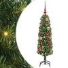 vidaXL Kunstig juletre med 150 LED gr&oslash;nn 120 cm PVC og st&aring;l og plast