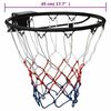 vidaXL Basketballkurv svart 45 cm st&aring;l