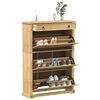 vidaXL Skoskap Corona 99x32x138 cm heltre furu