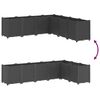 vidaXL Plantekasse svart 160x160x53 cm PP
