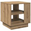 vidaXL Salongbord artisan eik 40x40x43 cm konstruert tre
