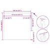 vidaXL Rullegardin lystette 145x175 cm stoff bredde 141,6 cm polyester