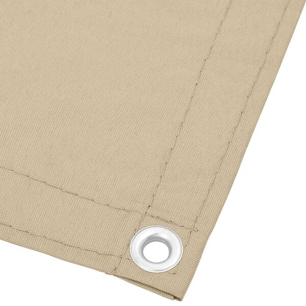 vidaXL Balkongskjerm beige 90x700 cm 100% polyester oxford