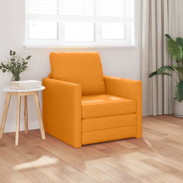 vidaXL Sofa seng Mørk Gul 74 x 77 x 81 cm Fløyel