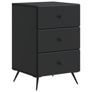 vidaXL Nattbordskap Svart 43 x 41 x 66,5 cm Konstruert tre