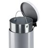 Hailo Pedalb&oslash;tte Solid L 18L s&oslash;lv med galvanisert indre b&oslash;tte