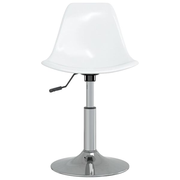 vidaXL Svingbare spisestoler 6 stk hvit PP