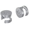 vidaXL Kamel&aring;semuttere 2 pcs s&oslash;lv 12 x 10 mm St&aring;l