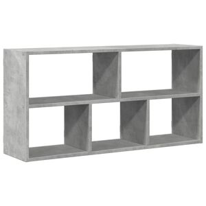 vidaXL Vegghylle betonggr&aring; 100x25x50 cm konstruert tre