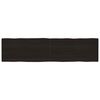 vidaXL Bordplate m&oslash;rkebrun 200x50x(2-6)cm behandlet heltre naturlig