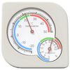 vidaXL Termohygrometer Hvit 7,5 x 7,5 x 1,2 cm ABS