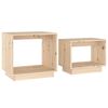 vidaXL Stablebare salongbord 2 stk heltre furu