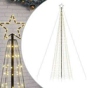 vidaXL LED Juletre med Spikes 1534 LEDs Varm Hvit 500 cm